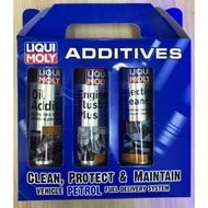 Liqui Moly Petrol 3 in 1 Addative set (Engine Flush, Oil Additive &amp; Injection Cleaner)