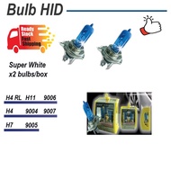 BULB HID Super White H4 H7 H8 H11 9004 9005 9006 9007