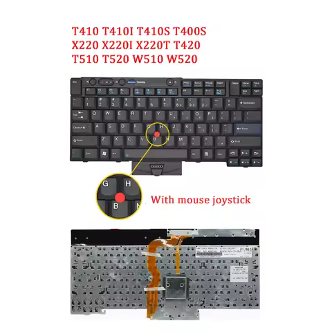 New Laptop Keyboard For LENOVO Thinkpad T410 T410I T410S T400S X220 X220I X220T T420 T510 T520 W510 