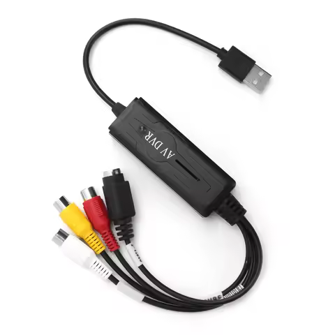 USB 2.0 Video Digital Converter Audio Video Acquisition Card Adapter Video Adapter for WIN10 Video A