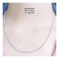 Kalung Emas Putih 17K Berat 7.140 Gram