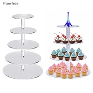 Fitow 6 Tier Transparent Acrylic Cake Stand Wedding Birthday Party Cake Display Stand FE