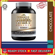 Protein Halal- Vital Whey Advance 2kg Whey Isolate With 24g Protein & Tribulus 67 Servings - Fast Mu