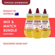 MasterFoods Mustard (Assorted) - Wholegrain Mustard/Hot English Mustard/Dijon Mustard
