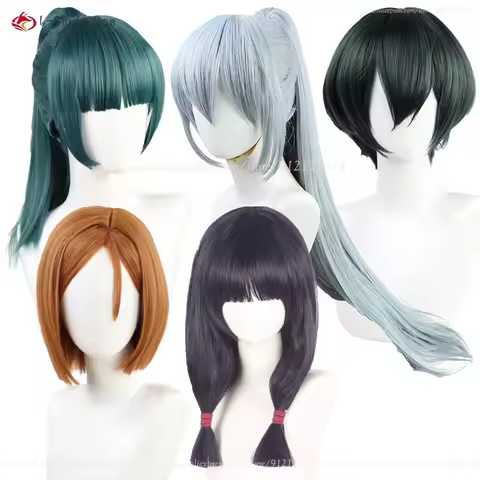 Anime Iori Utahime Kugisaki Nobara Mahito Zenin Maki Zenin Mai Cosplay Wig Heat Resistant Synthetic 