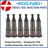 6Pcs P300 Pump Element Fuel Plunger 134153-1820 9413610448 Plunger and Barrel Assembly Fit for ISUZU