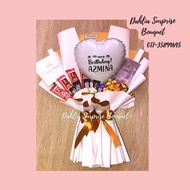 BOUQUET STANDARD RM65 -GIFT-FLOWER-CHOCOLATE-DECORATION-BIRTHDAY-ANNIVERSARRY-CONGRATULATION-MARRY M