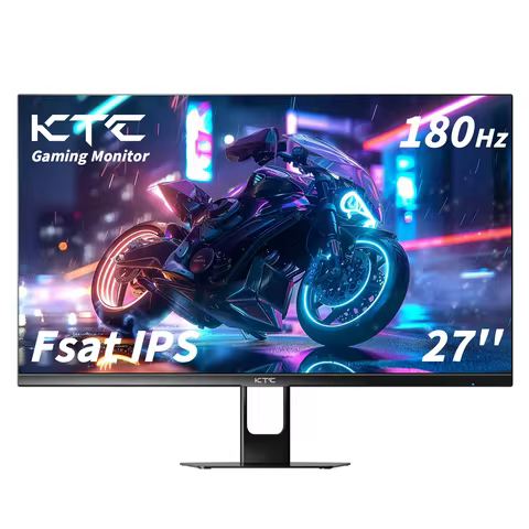 KTC Gaming Monitor 27 inch 180hz 1ms | Fast IPS Screen 1080p Monitor|2 x HDMI 2.0 &1 x Display Port