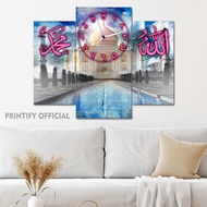 Islamic Room Clock Kaaba Mecca Mecca 50X40 Multipanel Custom Muslim Islamic Clock/ Makkah Medina Cus