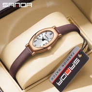 SANDA 1123 New Arrival Elegant Design Roman Number Square Dial Waterproof Quartz Women Wrist Watch -