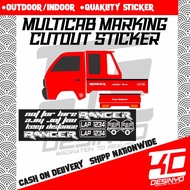 Multicab Marking Cutout sticker