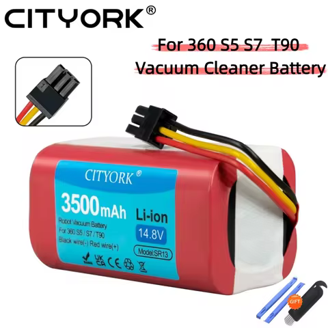 14.8V 3500mAh Vacuum Battery For Qihoo 360 S5 S7 S7Pro T90 X9 Robotic Vacuum Cleaner Replacement Bat