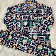 New!! One piece ชุดนอนลายวันพีช ลิขสิทธิ์แท้ ลูฟี่ Luffy ซันจิ Sunji นามิ Nami รุ่น แขนสั้น-ขาสั้น แ
