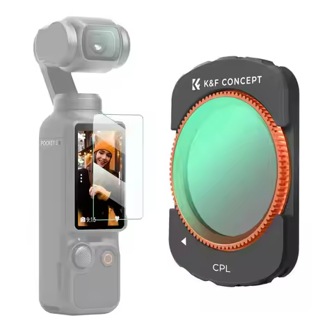K&F Concept CPL Filter for DJI OSMO Pocket 4 OSMO Pocket 3 PL Filter Polarizer Filter for Action Cam