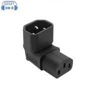 10A 3Pin IEC Connector Down UP 90 Angled IEC 320 C14 Male To C13