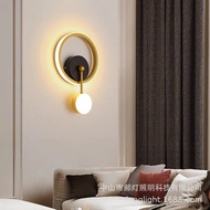 ST-🚢ledWall Lamp Bedroom Bedside Minimalist Aisle Stair Light Indoor Nordic Modern Net Red Wall Light Bulb