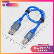 USB Type A Male Type B Cable Blue 50cm Long Truong Giang Components 86