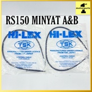 [ORIGINAL TSK] HONDA RS150 RS 150 THROTTLE CABLE A & B TALI MINYAK 17910/17920-K56-N10 TSK ORIGINAL