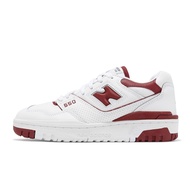 New Balance NB Casual Shoes 550 Women's Shoes White Red Leather Stitching Retro Sneakers [ACS] BBW55