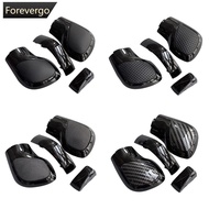 FOREVERGO Car Gear Shift Knob Lever Shifter Hand Ball Chrome Matt Carbon Fiber For VW Golf 6 7 R D1E