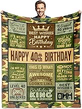 40th Birthday Gifts for Men, 40 Year Old Birthday Gift for Man, Happy 90 Birthday' for Men Blanket 6