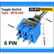 Saklar Toggle/Toggle Switch MTS-202 6 PIN