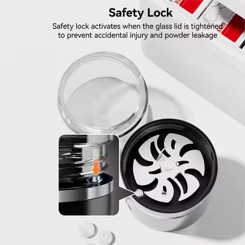 [SAF] Pill Crusher Fine Powder Electric Grinder - Portable Cordless Pill Crusher for Travel, Easily 
