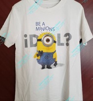 👕 迷你兵團 Minions Tee
Size ： 140 童裝 Kids
壞蛋獎門人 小黃人大眼萌 小小兵
Despicable Me
白色 休閒服 T shirt 
White Crew Neck