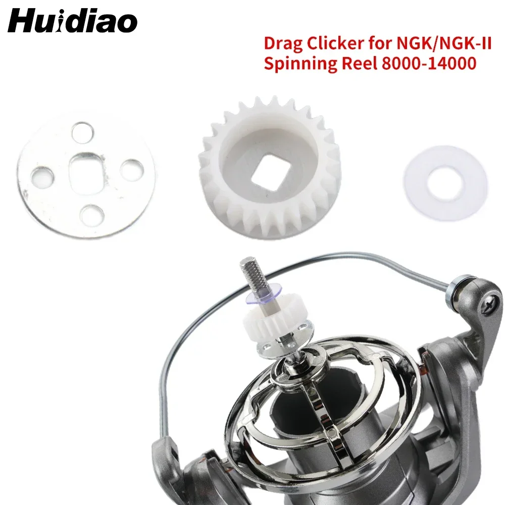 Huidiao Drag Clicker Lightweight Drag Sound Ratchet for NGK/NGK-II Spinning Reel 8000-14000 Series