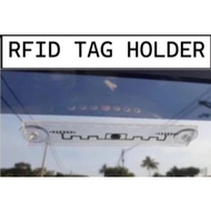 Car RFID Sticker Holder Acrylic Board Cover Protector Suction Cup Pemegang Tag RFID Papan Akrilik