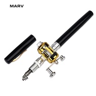 MARV Pocket Fishing Rod Mini Fishing Rod with Reel Wheel Portable Pocket Telescopic Mini Fishing Pole