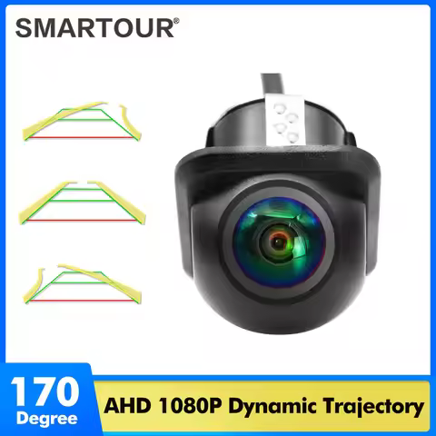 AHD 1080P Car Rear View Camera Fisheye Lens Night Vision Waterproof Universal Vehicle Reverse Blacku