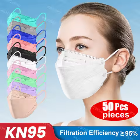 10 Days Delivery! FFP2 Mask FPP2 Approved Masks Safety Dust Respirator Fish Masks Protective Face Ma