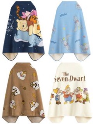 台灣直送🍄正版🌟迪士尼 Disney 家居毯 披肩  毯 薄被 Fleece 家居毯 保暖毯 Winnie the Pooh 小矮人 Chip n Dale 小飛象 Dumbo 禮物 Lativ