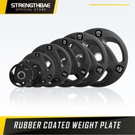 Rubber Weight Plate 3cm & 5cm STRENGTHBAE Load Plate 1.25kg 2.5kg 5kg 10kg Plates 1.25 2.5 5 10 kg