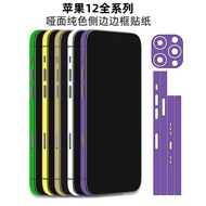 (6 Colors) 13 Pro Max Cartoon Protective Side Frame Film Compatible for iPhone 13 Mini 13 ProItem st
