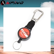 [ANPING] 304 Stainless Steel Retractable Spring Key Ring | Elastic Cord Anti-Lost Handy Tool