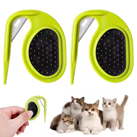 New Cat Dog Comb Pet Open Knot Comb Blade Comb Cat Brush Comb Cat Puppy Hair Fur Shedding Grooming T