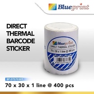 Direct Thermal Sticker 70 x 30 BLUEPRINT Sticker Label 70x30 mm 1 Roll