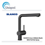 BLANCO LINUS-S Kitchen Sink Mixer with Pull Out Spout (Black Matt)