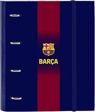 Safta F.C. Barcelona 1st Team 25/26 Ring Binder 4 Rings 35 cm with 100 A4 Sheets Ideal for Children 