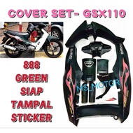 COVERSET SUZUKI GSX110 GREEN 888 HIJAU COLOUR BODY COVER SET GSX 110