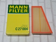 กรองอากาศ Benz CLA  W117 / C117  ( 2013 - 2019 )   รุ่น  CLA 180,  CLA 200,  CLA 220,  CLA 250   Engine  Air Filter Mann  C 27004 / C27004