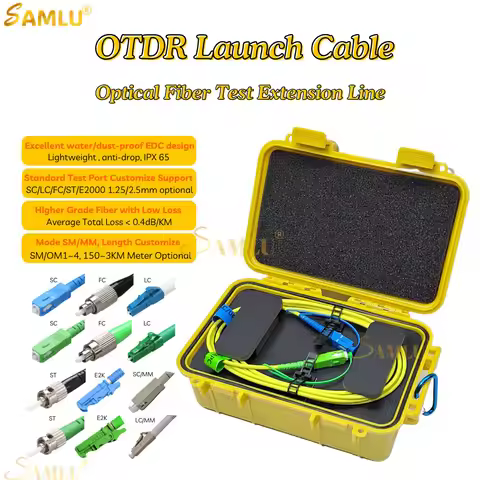 1KM SC LC APC UPC OTDR E2000 Launch Cable Fiber Single Mode OTDR Test Extension Cord 1km OTDR Dead Z