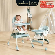 Children's high chair, anti-fall baby chair, high chair for babies from 3 months to 4 years old, hig