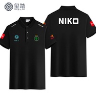 Fashionable new Falcons CS2 team polo shirt Niko same short sleeved CSGO esports clothing 4.3