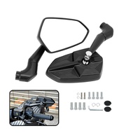(2-Way Install) Baphomet Premium Side Mirror Side Mirror Mount Full CNC Line Art Design HD Lens Univ