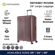 Conwood Odyssey PC129N Polycarbonate 28" Large Luggage | Expandable Dual Access Front & Middle Openi