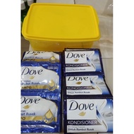 (JUM) PAKETAN SHAMPO DOVE + KONDISIONER SACHET GRATIS BOX CANTIK