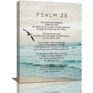 Large size wooden frame Psalm 23 Wall Art Psalm 23  Outdoor waterproof CANVAS DS632 Wall Decor Scrip